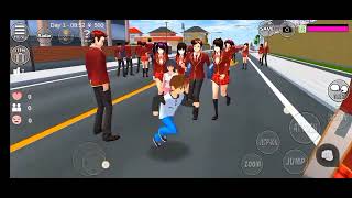 Car killed group of studentsSakura School chool Simulatorsakuraschoolsimulator [upl. by Korwin]