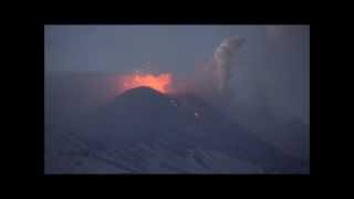 Strombolian explosions at New SE crater of Etna volcano [upl. by Sheehan]