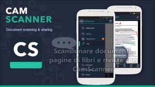 Scansionare documenti con CamScanner  Tutorial Italiano [upl. by Ical]