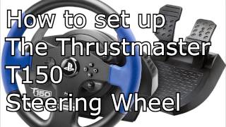 Thrustmaster T150 setup for city car driving gta5 dirt project cars etc [upl. by Henrique]