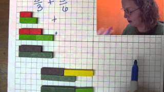 Adding Fractions with Cuisenaire Rods [upl. by Gallager733]