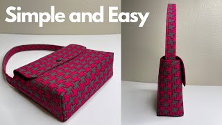 How to Sew a Hand Bag Simple and So Fast  Easy DIY AmyGDIY [upl. by Sibell]