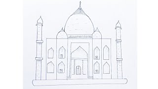 Taj Mahal pencil drawing [upl. by Bodnar]