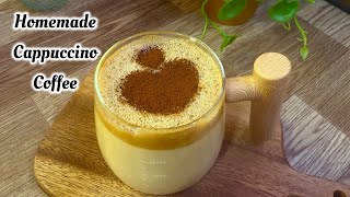 Cappuccino Coffee Recipe  How To Make Cappuccino At Home  Homemade Cappuccino Recipe [upl. by Ailegnave]