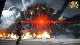 Horizon Forbidden West Burning Shores  HORUS Final Boss Fight  4K 60ᶠᵖˢ ✔ [upl. by Atinaej]