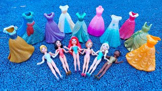 ASMR 5 MYSTERY SURPRISES Disney Princess Mattel Miniature Dolls Satisfying Unboxing NO Talking Video [upl. by Nomed]