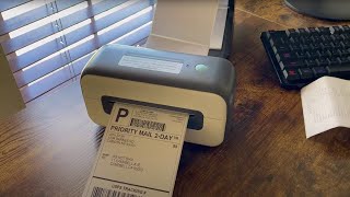 Phomemo Shipping Label Printer PM246s Review [upl. by Ahsauqal]