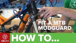 How To Fit A Mountain Bike Mudguard  Fit An SKS Shockboard [upl. by Weinreb]