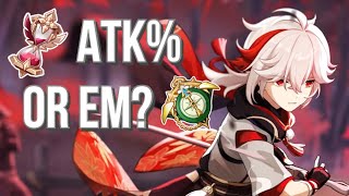 What is the Best Artifact Set for Kazuha  Genshin impact [upl. by Nortad994]