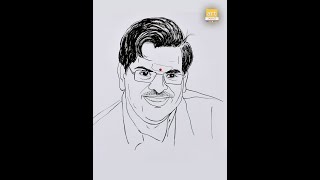 Sirivennela seetharama sastry drawing [upl. by Acissej]