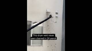 dryer vent cleaning dirty dangerous health youtube youtubeshorts [upl. by Florrie476]