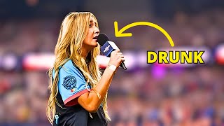 Ingrid Andress was DRUNK During the National Anthem [upl. by Sainana]