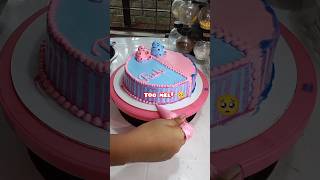 Twins baby boy birthday cake 👬cake birthdaycakefood cakedesign decorationshorts banglatwins [upl. by Giralda]