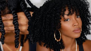 THE PERFECT TWIST OUT on Natural Hair  Slim Reshae [upl. by Hadsall]