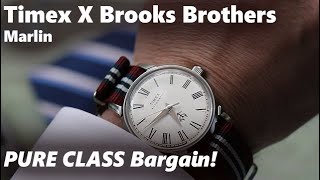 PURE CLASS The Timex X Brooks Brothers quotMarlinquot 38mm watch collaboration [upl. by Nylrebmik601]