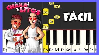 CHAKALITOS 💍 Angi Fire ft Tilin Insano  TUTORIAL PIANO FÁCIL [upl. by Arodal469]