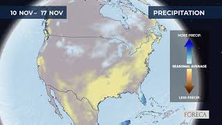 Monthly precipitation forecast for the USA 1112024 [upl. by Ecyned]