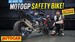 EXCLUSIVE Bharat GP Special  BMW M 1000 RR Safety Bike ridden at the BIC  Autocar India [upl. by Freemon]