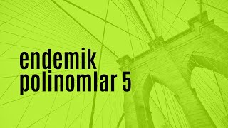 endemik polinomlar 5endemik ayt matematik soru bankası [upl. by Eus978]