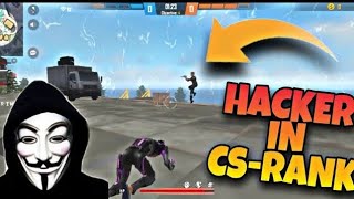 Hacker in my game CS Rank lobie 😱😦 impossible headshot awm only Red number 😱😱  FREE FIRE [upl. by Rehoptsirhc163]