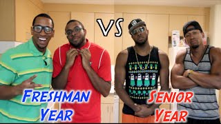 COLLEGE Freshman Year vs Senior Year [upl. by Eyahs]