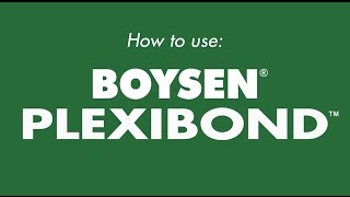 How to use BOYSEN Plexibond [upl. by Nonnahsed]