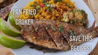 Perfectly Crispy Croaker Fish Recipe  Quick amp Flavorful Seafood Guide with Old Bay Seasoning [upl. by Ecnaret]