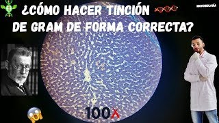 ¿COMO HACER UNA TINCION GRAM CORRECTAMENTE Fácil y Rápido [upl. by Ezri]