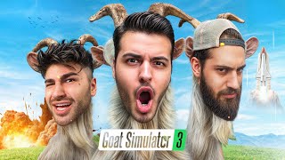 ماهان کیسی به جنون رسید 😂 Goat Simulator 3 [upl. by Cyprio]