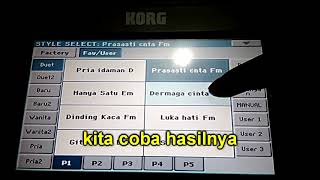 cara menghapus style bawaan keyboard korg pa600 yang di factory [upl. by Belda]