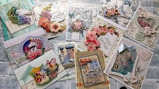 10 shabby chic cards amp more  European Papercrafts in the US [upl. by Doughty]