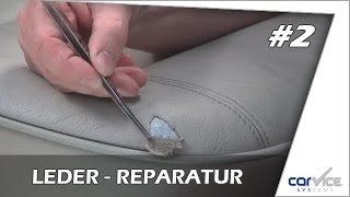 Leder und Vinylreparatur so gehts  Teil 2 Smart Repair Lederreparatur Riss Dreiangel [upl. by Olenolin]