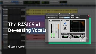 The Basics of Using a DEESSER on Vocals  ADAM Audio [upl. by Lledrev]