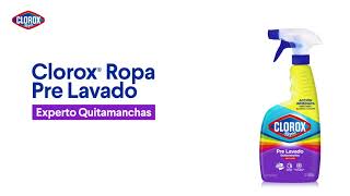 ¡Con Clorox® Ropa Pre Lavado quítale el protagonismo a las manchas [upl. by Suivatnad286]