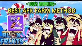 BEST AFK FARM METHOD Roblox BLOX FRUIT [upl. by Atiuqaj]