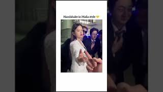 Handshake in Mafia style 😚 shorts Tiktokvideos377 [upl. by Marsha]