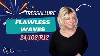 Tress Allure  FLAWLESS WAVES wig review  24102R12  FUN FLIRTY STYLE [upl. by Redep438]