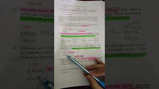 Structure of Glucose Important reaction of Biomolecules neet neetaspirant aiims mbbs study 📚💯✌ [upl. by Bagger]