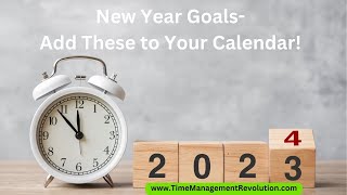 New Year Goals Add These to Your Calendar [upl. by Adihsar]