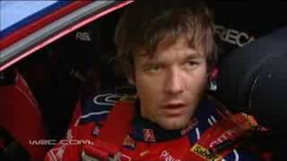 WRC Finland 2008 Loeb End of SS12 Interview [upl. by Obadias837]