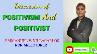 Brief discussion of Positivism connected to Positivist and the foundersPROUDCRIM [upl. by Akina309]