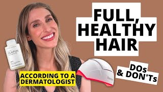 Dermatologists Tips to Achieve Healthy Full Hair at Home DOs amp DONTs  Dr Sam Ellis [upl. by Uaerraj]