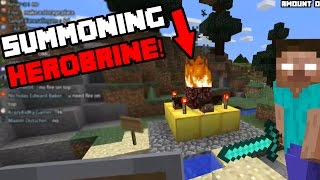 Minecraft  SUMMONING HEROBRINE Finding Herobrine Episode 4 [upl. by Ecad]