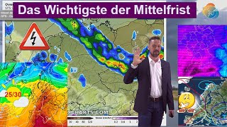 Das Wichtigste der Mittelfrist Gewitterfront am Ostermontag Unsicherheiten Trend für Anfang Mai [upl. by Adnolat]