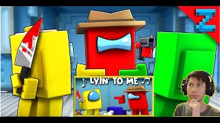 “Lyin 2 Me” AMONG US Minecraft Animation Music Video VERSION AVERSION B Reaction [upl. by Nnaeiluj]