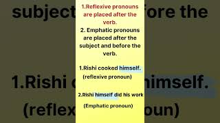 Difference between emphasizing pronoun and reflexive pronoun  learn grammar englishwalididi [upl. by Eceryt612]