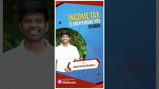 Beware of Your Transactions  Income Tax Rules in India  CA Abhishek Boddu  shorts incometax [upl. by Lewendal]