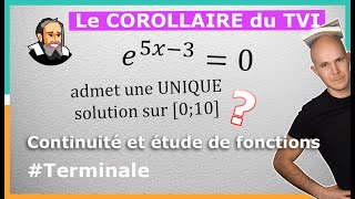 Comment appliquer le COROLLAIRE du TVI   Exercice Corrigé  Terminale [upl. by Aniluap]