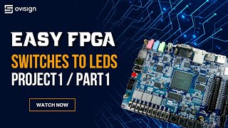 FPGA project 01 Part1  Switches to LEDs [upl. by Vaughn232]