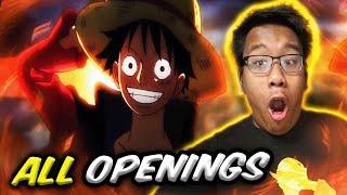 Life Long One Piece Fan REACTS To ALL OPENINGS 126 [upl. by Susie]